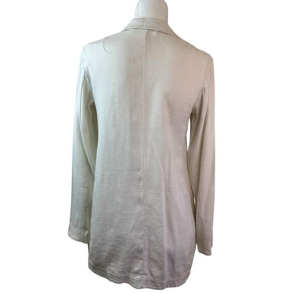 Transit par Such Light Grey Lagenlook Linen Blend Jacket Blazer sz 1=6 org. $999 - Picture 7 of 12